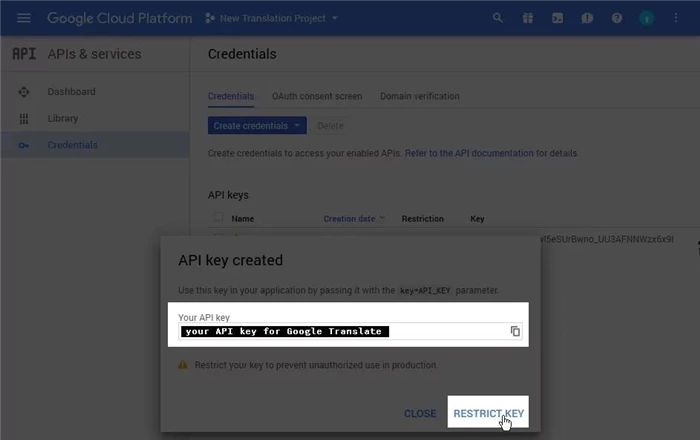 4. Giới hạn khóa API của bạn cho một trang web cụ thể