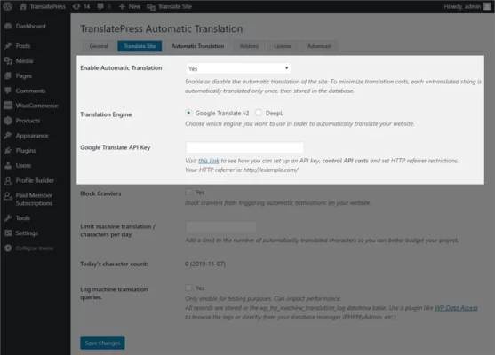 generate google translate api key 314775