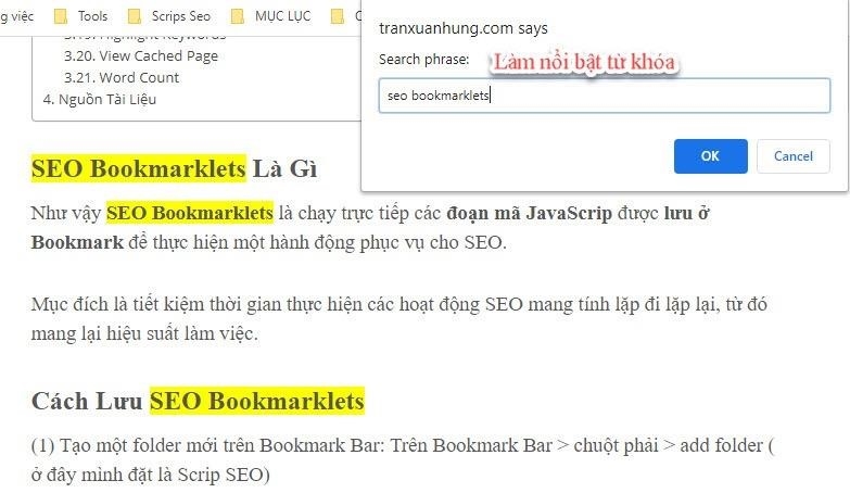 TOP SEO Bookmarklets Dành Cho Người Làm SEO