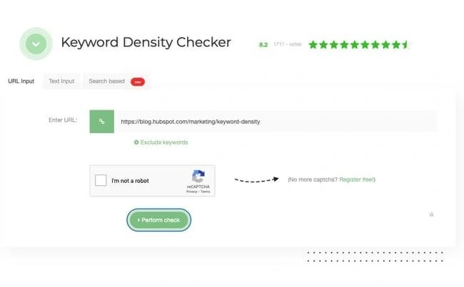1. SEO Review Tools Keyword Density Checker