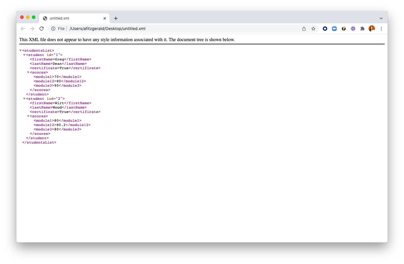 Cách mở tệp XML bằng trình duyệt web