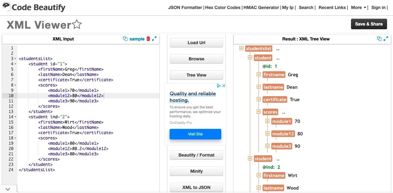 Cách mở tệp XML bằng trình chỉnh sửa XML trực tuyến